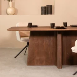 Best LABEL51 Eettafel Scott Mangohout Espresso