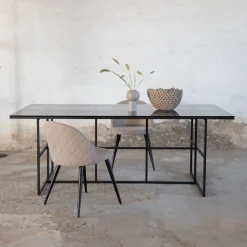 Sale Nohr Eettafel Shamyra Glas, 200 x 90cm Zwart