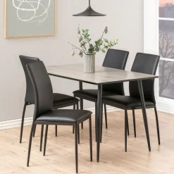 Online Bendt Eettafel Siena 120 x 80cm, kleur Whitewash Eiken