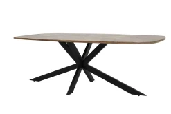 Sale Tower Living Eettafel Silvi Deens ovaal, Mangohout, kleur Naturel