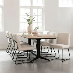 Clearance DTP Home Eettafel Soho Deens ovaal, Teakhout