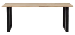 New WOOOD Eettafel Tablo met U-poot Onbehandeld