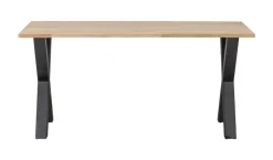 Online WOOOD Eettafel Tablo met X-poot Onbehandeld