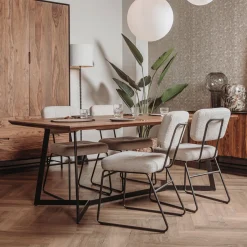 Clearance Tower Living Eettafel Taviano Sheeshamhout