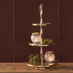 Sale Rivièra Maison Etagère Belfaux 69cm hoog, kleur Goud