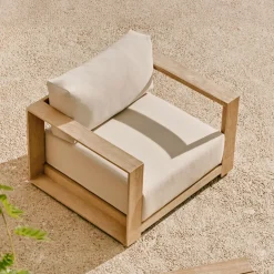 Outlet Kave Home Fauteuil Ambra Acaciahout