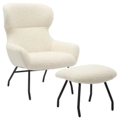 Clearance Artistiq Living Fauteuil Ashten Met hocker, Teddy
