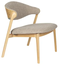 Outlet Dutchbone Fauteuil Babington Stof en beukenhout