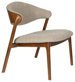 Outlet Dutchbone Fauteuil Babington Stof en beukenhout