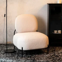 Best ZILT Fauteuil Brandan Teddy, kleur Ivory