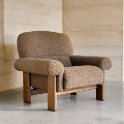 Sale Kave Home Fauteuil Cabana Bouclé, kleur Taupe