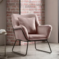 Online Artistiq Living Fauteuil Cecilio Velvet Roze