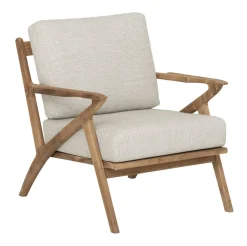 Discount MUST Living Fauteuil Charles Teakhout en stof