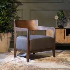 Online Dutchbone Fauteuil Duran, kleur Grijs