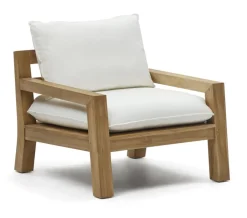 Best Kave Home Fauteuil Forcanera Teakhout Wit