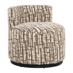Discount Richmond Interiors Fauteuil Franny Geweven stof, kleur Crème Cru00e8me