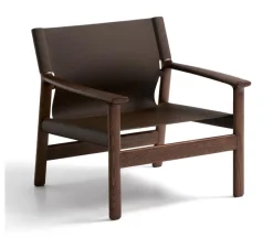 Best Kave Home Fauteuil Jan Leder en essenhout