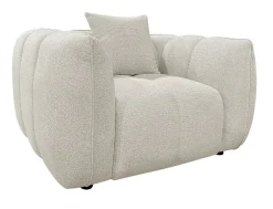Richmond Interiors Fauteuil Jezebel Geweven stof, kleur Crème Cru00e8me
