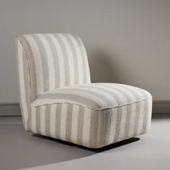 Discount Nohr Fauteuil Kavitha Bouclé, kleur Wit/ Beige