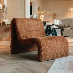Hot Richmond Interiors Fauteuil Kelly Chenille Cinnamon