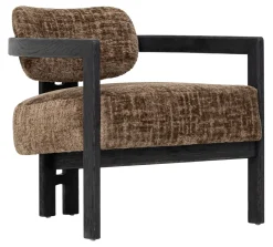 Discount MUST Living Fauteuil Kelly Chenille, kleur Zwart