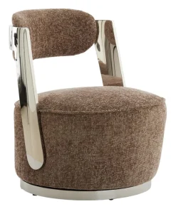 Light & Living Fauteuil Kemena kleur Grijs/Bruin