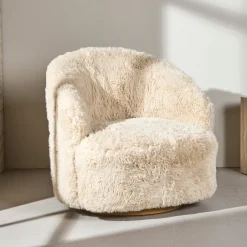 New Nohr Fauteuil Kriselda Fake Fur, kleur Beige