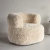 Nohr Fauteuil Kyanne Fake fur, kleur Off White