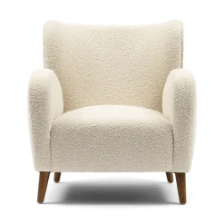 Outlet Rivièra Maison Fauteuil La Contessina Bouclé, kleur Simply White
