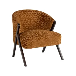 Outlet Richmond Interiors Fauteuil Mia Triangle, kleur Goud