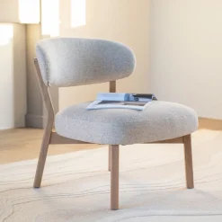 Discount Eleonora Fauteuil Mikky Eikenhout en stof