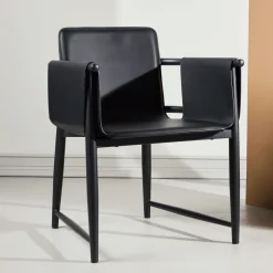 Online Nohr Fauteuil Molli Lederlook, kleur Zwart