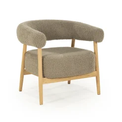 Best By-Boo Fauteuil Mysa Teddy en eikenhout