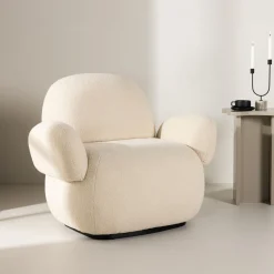 Best Nohr Fauteuil Ninamarie Chenille, kleur Beige