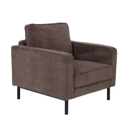 Outlet Tower Living Fauteuil Norwich Rib Bruin