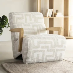 Hot Eleonora Fauteuil Olek Graffic Bouclé