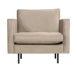Clearance WOOOD Fauteuil Rodeo Classic Velvet, kleur Khaki