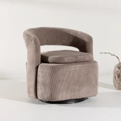 Outlet Nohr Fauteuil Soledad Rib, kleur Bruin