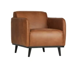 Discount WOOOD Fauteuil Statement Eco leder Cognac