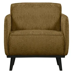 WOOOD Fauteuil Statement Met Armleuning, Structure Velvet, kleur Brass Koper