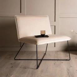 Outlet Nohr Fauteuil Tindra Velvet, kleur Beige