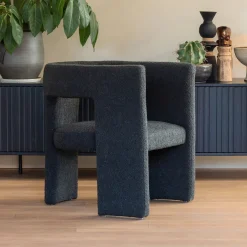 New WOOOD Fauteuil Tiwa Bouclé