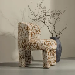 Hot WOOOD Fauteuil Upke Geweven stof, kleur /Bruin Naturel