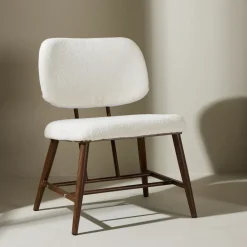 Discount Nohr Fauteuil Valeri Bouclé, kleur Wit