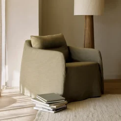 Clearance Ethnicraft Fauteuil Weave Linnenmix