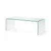 Hot Kave Home Glazen Salontafel Burano, 110 x 50 cm