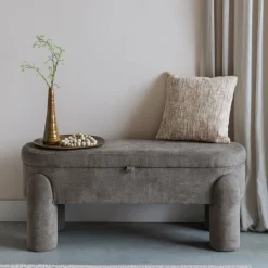 Outlet ZILT Halbank Delrico 113cm, kleur Taupe