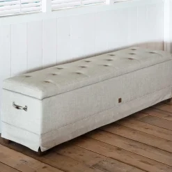 Online Rivièra Maison Halbank The Club Linen, kleur Flax