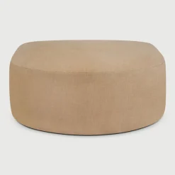 Best Ethnicraft Halfronde Hocker Bulky 95 x 95cm, kleur Light Sepia