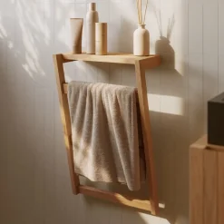 Clearance Kave Home Handdoekenrek Kuveni hout Teak